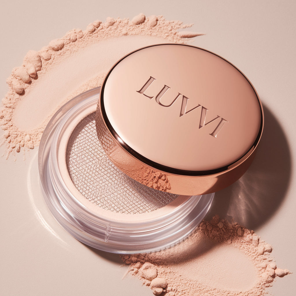 Loose Transparent Luvvi Powder  Rose Gold